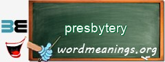 WordMeaning blackboard for presbytery